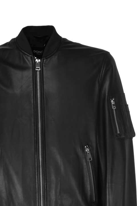 Dondup for Kids Dondup Leather Jacket With Zip