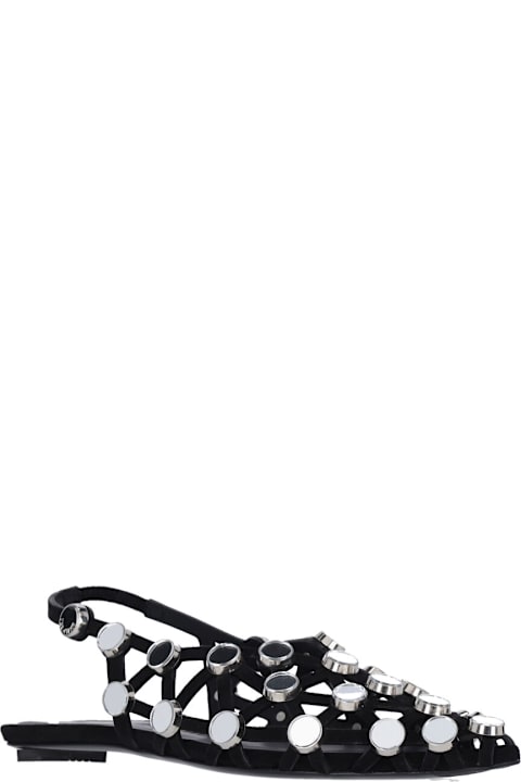 Flat Shoes for Women The Attico Grid Ballerinas