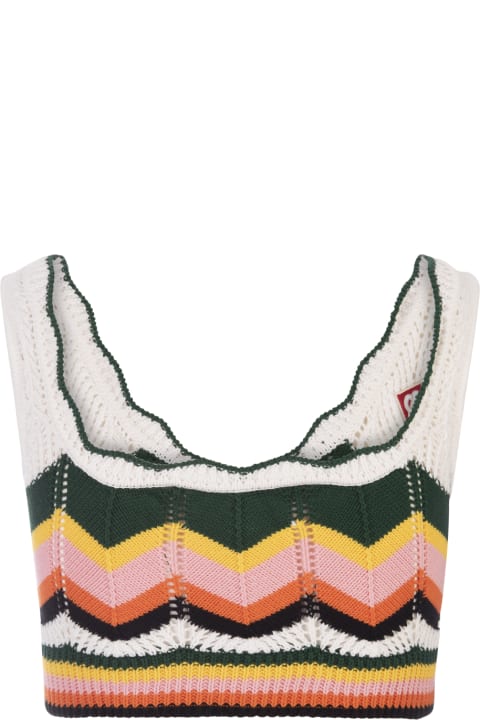 Underwear & Nightwear for Women Casablanca Chevron Knitted Crop Top
