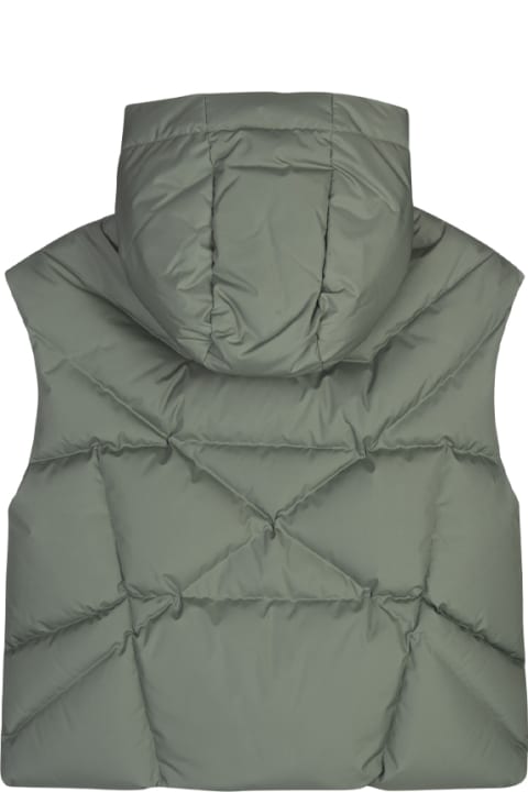 Khrisjoy معاطف وجواكت لـ أولاد Khrisjoy Green Khriskid Padded Gilet