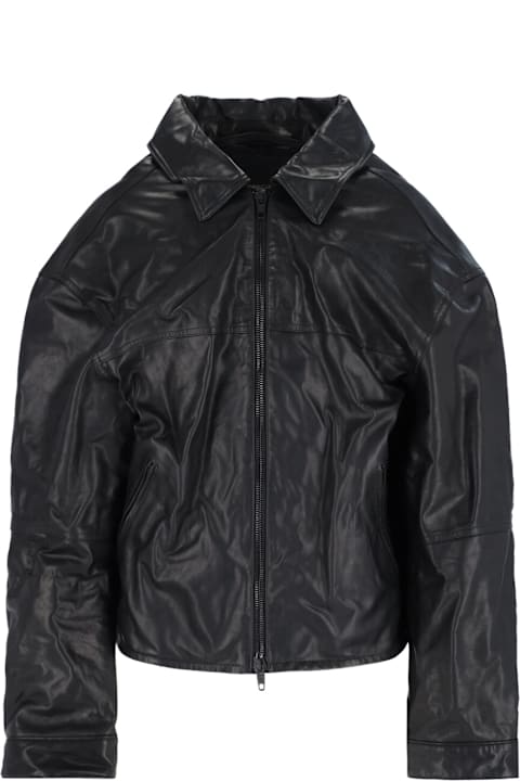 Sale for Men Balenciaga Leather Zip Jacket