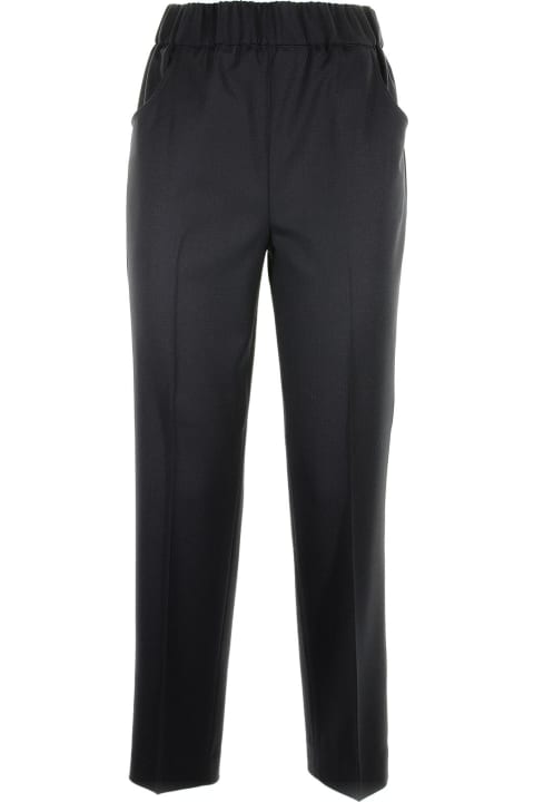 Navy Cigarette Trousers