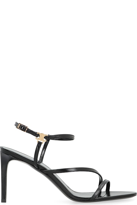 Celine Ava Sandals In Leather