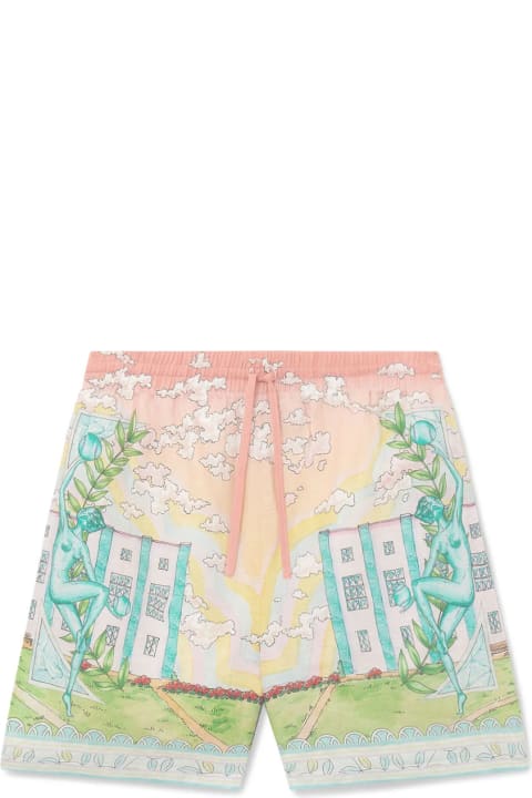 Casablanca Pants for Men Casablanca Vase Linen Shorts