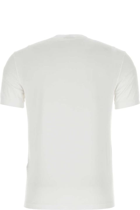 Giorgio Armani for Men Giorgio Armani White Stretch Viscose T-shirt