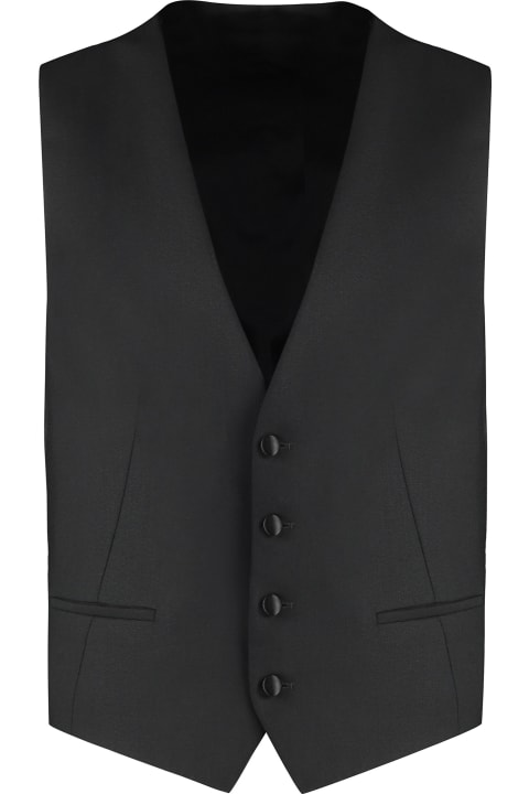 الملابس لـ القسم الرجالي Z Zegna Wool Vest