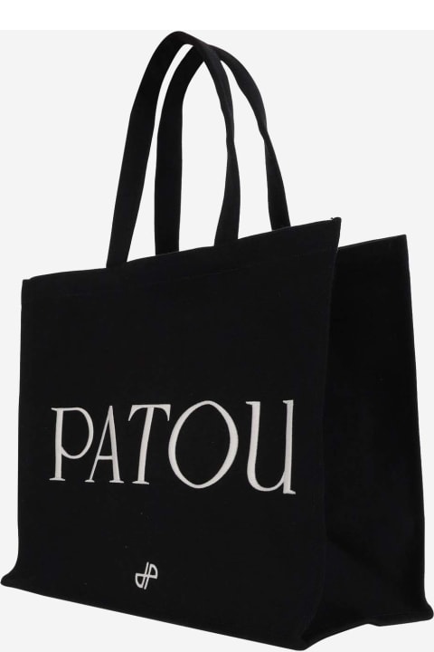 Patou for Women Patou Large Cotton Canvas Tote Bag