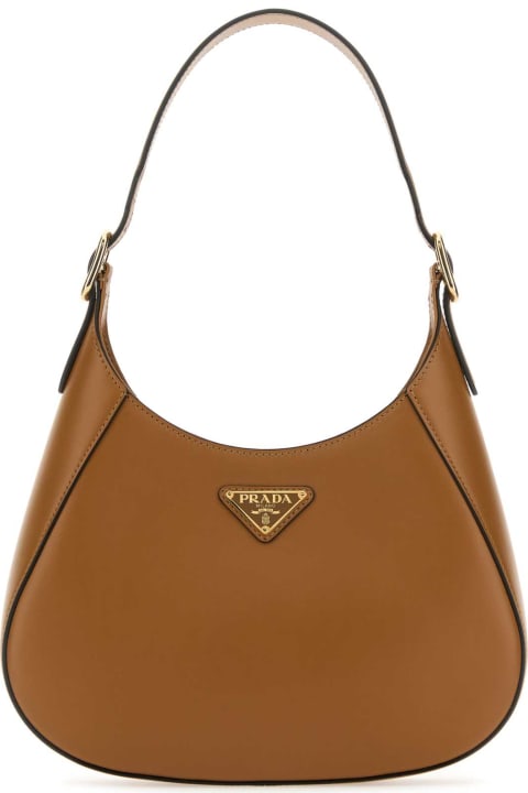 Sale for Women Prada Caramel Leather Shoulder Bag