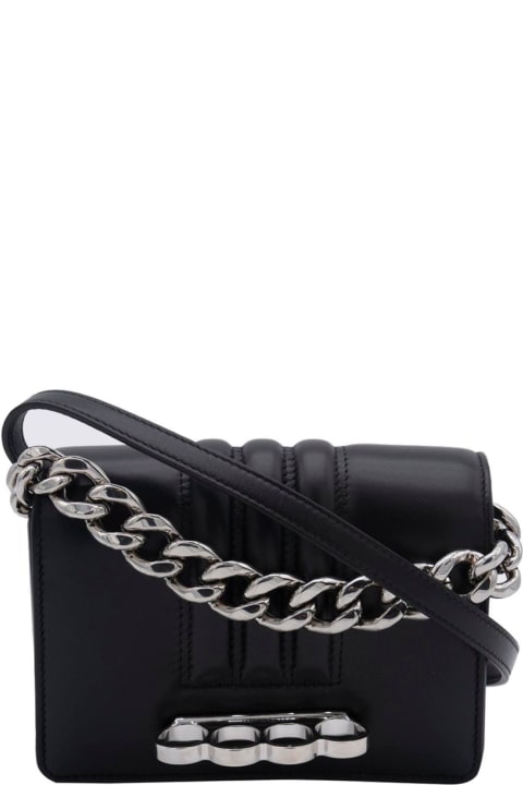 Fashion for Women Alexander McQueen Chain-linked Foldover Top Clutch Bag