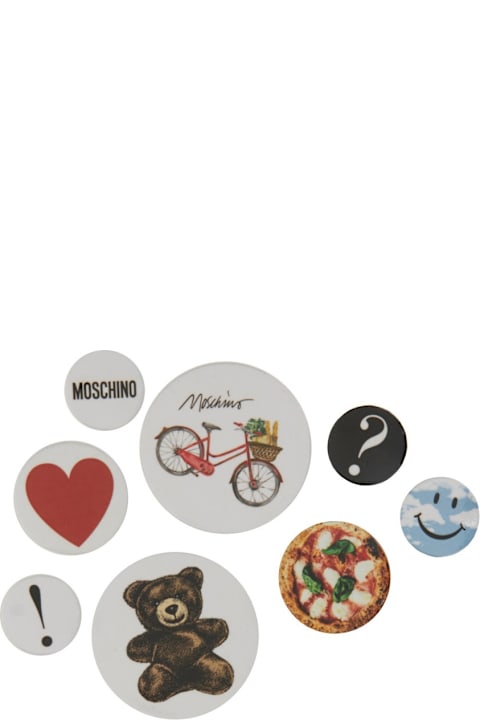 Ties for Women Moschino Set Of Eight Pins