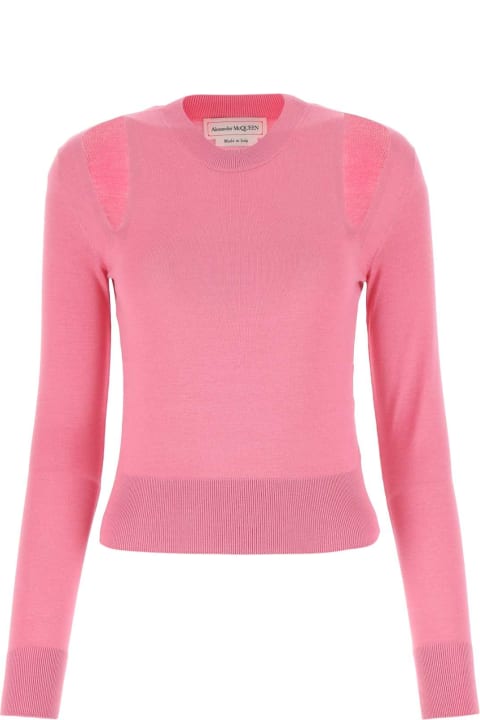 Fleeces & Tracksuits for Women Alexander McQueen Silk Blend Sweater