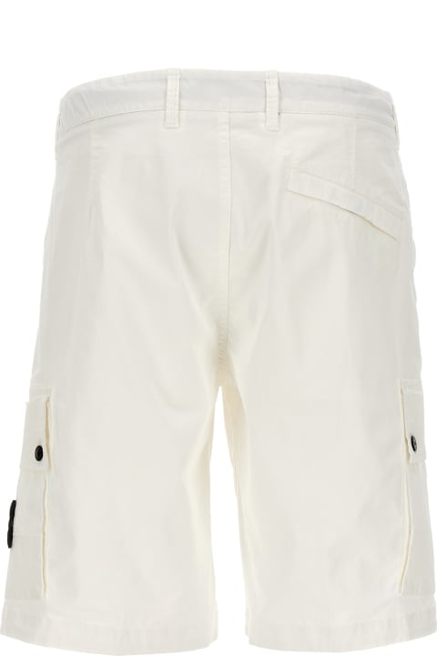 Pants for Men Stone Island Logo Badge Bermuda Shorts