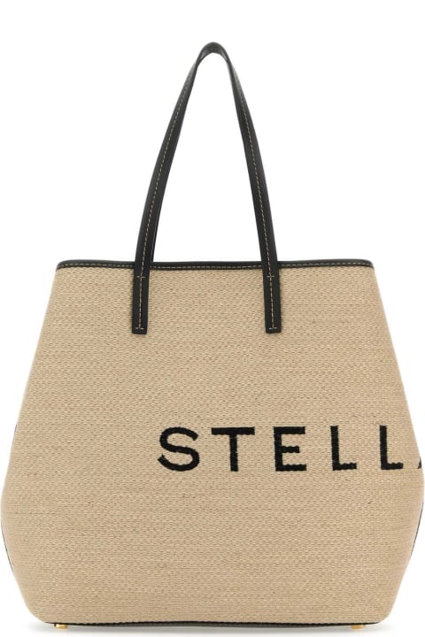 Stella McCartney Totes for Women Stella McCartney Raffia Logo Shopping Bag