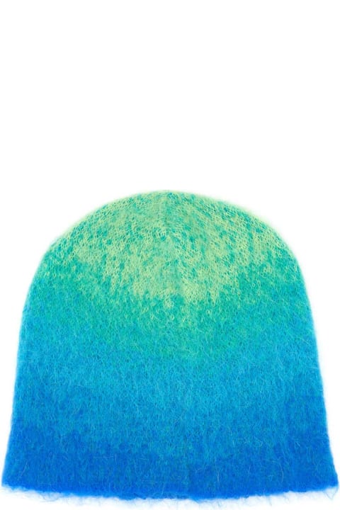 Hi-Tech Accessories for Men ERL Multicolor Mohair Blend Beanie Hat