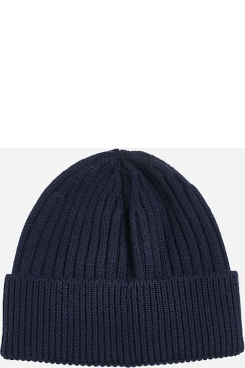 قبعات لـ القسم الرجالي Moncler Logo Wool Beanie