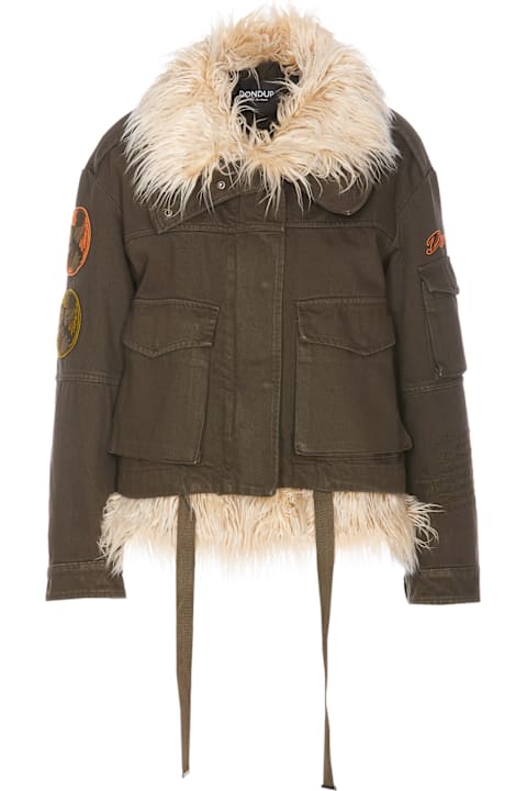 Dondup for Women Dondup Short Parka With Faux Fur