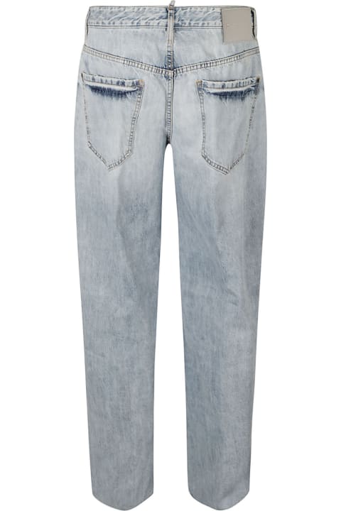 Dsquared2 Men Dsquared2 Distressed Straight Jeans