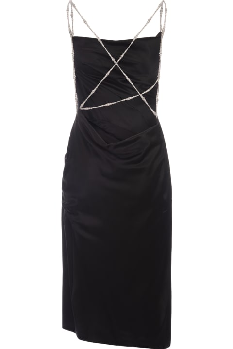 Fashion for Women Givenchy Givenchy Chain Open Back Midi Dress In Black