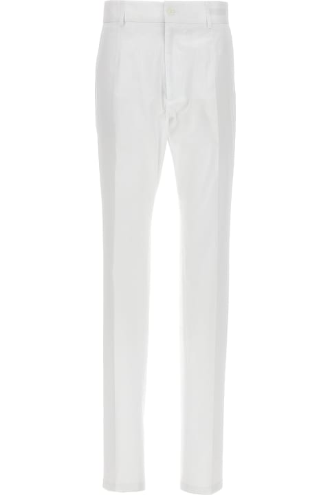Dolce & Gabbana Pants for Men Dolce & Gabbana Stretch Cotton Chino Trousers