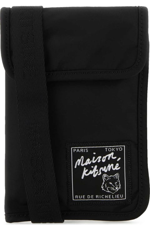 Homeware Maison Kitsuné Black Nylon Phone Case