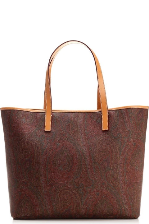 Etro Shoulder Bags for Women Etro Paisley Printed Tote Bag