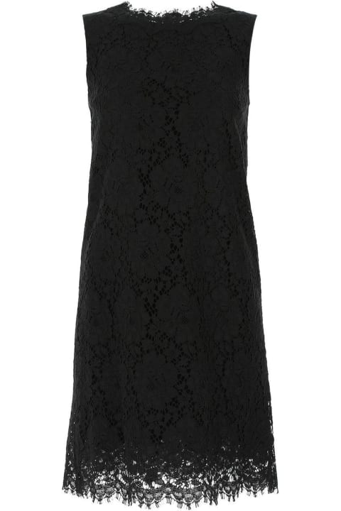 Dresses for Women Dolce & Gabbana Lace Sleeveless Mini Dress
