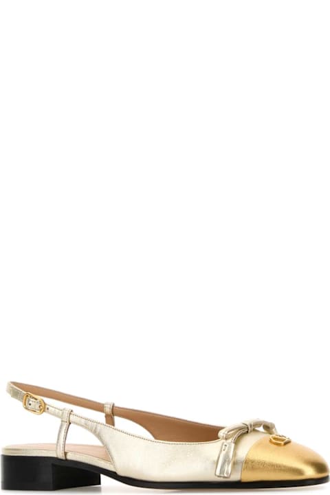 Homeware Valentino Garavani Two-tone Leather Valet Du Roi Ballerinas