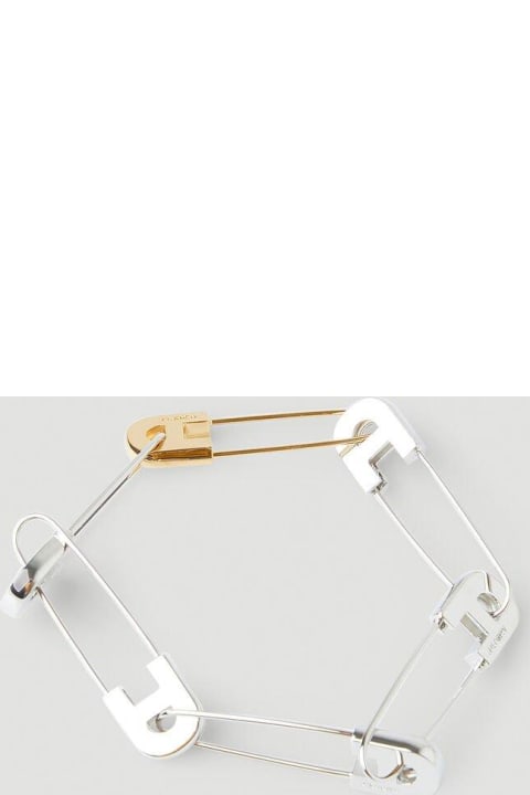 Safety Pin Chained Bracelet