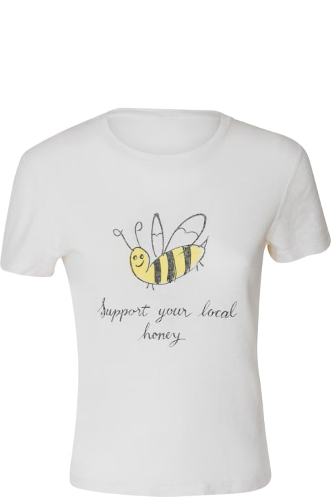 RE/DONE Topwear for Women RE/DONE Bee Print Regular T-shirt