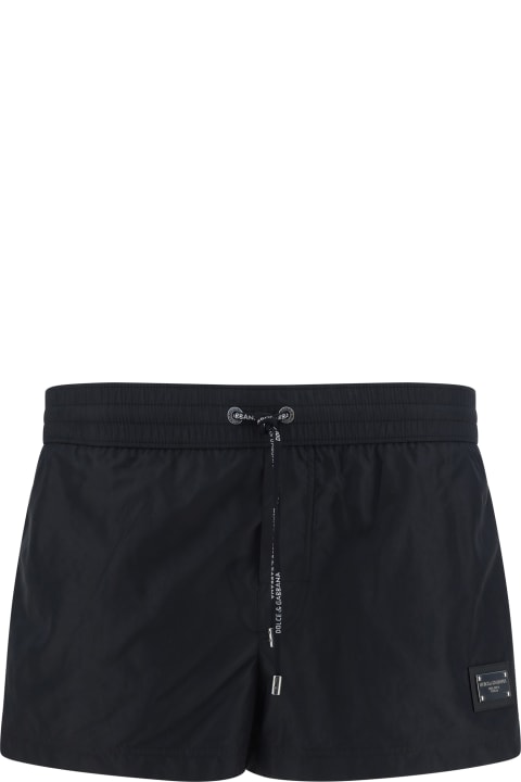 メンズ 水着 Dolce & Gabbana Short Beach Boxer Shorts