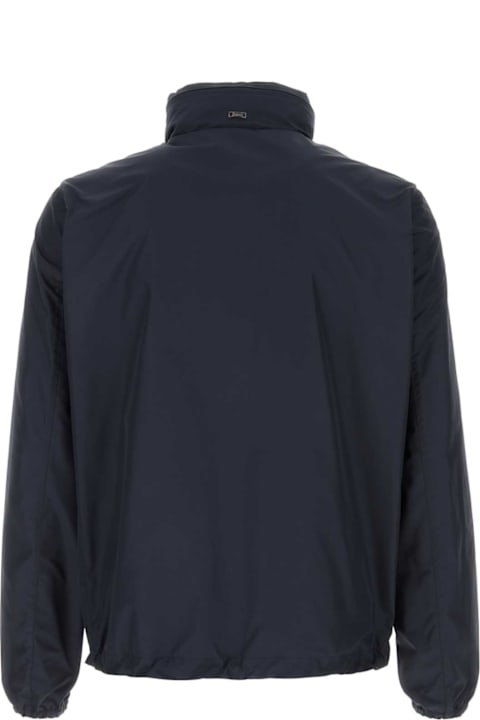 Herno for Men Herno Dark Blue Polyester Jacket