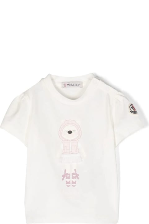 Topwear for Baby Girls Moncler Short Sleeves T-shirt