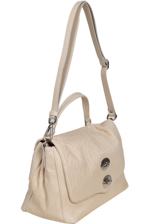 Bags for Women Zanellato Postina S Sansone In Talc Color Leather