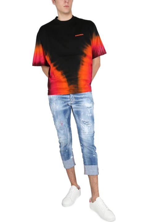 Clothing for Men Dsquared2 T-shirt "d2 Flame"