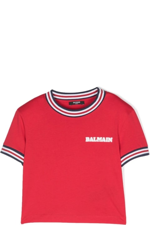 Balmain Topwear for Girls Balmain T-shirt Con Logo