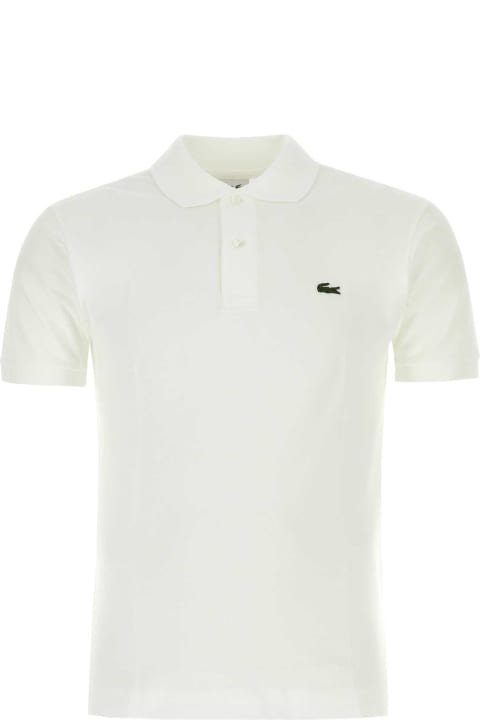 Lacoste for Men Lacoste White Piquet Polo Shirt