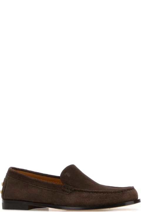 Tod's Chocolate Suede Loafers