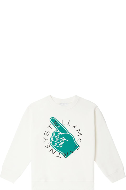 Homeware Stella McCartney Kids White Sweatshirt For Boy With Logo