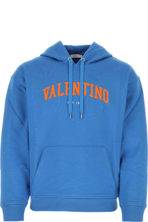 Sale for Men Valentino Garavani Cerulean Cotton Sweatshirt