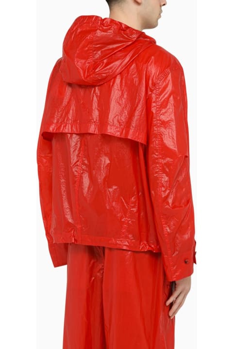 Ferragamo Coats & Jackets for Men Ferragamo Lightweight Red Nylon Jacket