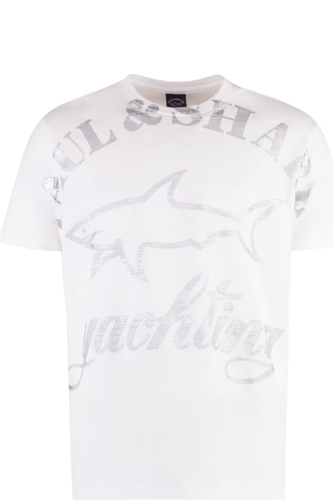 Paul&Shark Men Paul&Shark Logo Cotton T-shirt