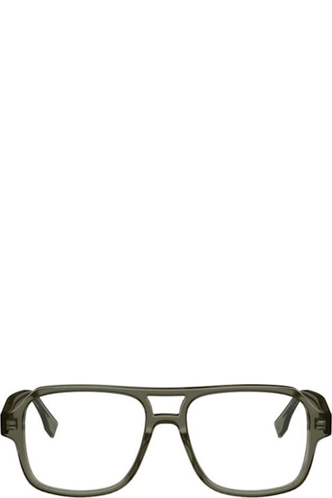 Fendi Eyewear لـ Kids Fendi Eyewear Fendi Fe50131i Ff Squared 050 Verde Militare Glasses