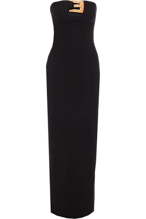 Homeware Balmain Belted Bustier Long Dress