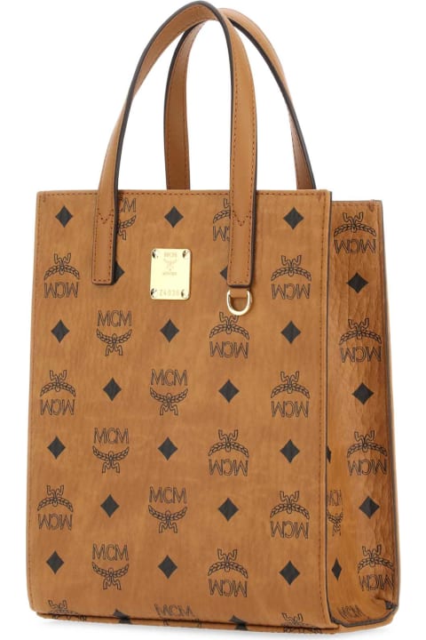Totes for Women MCM Printed Canvas Shopping Bag