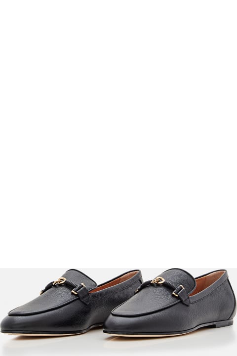 Tod's for Kids Tod's Flat Leather Loafers