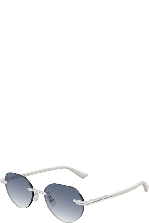 Bottega Veneta Eyewear for Kids Bottega Veneta Eyewear Bv1379s-004 - Silver / White Sunglasses