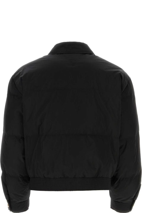 Versace Coats & Jackets for Men Versace Black Nylon Down Jacket