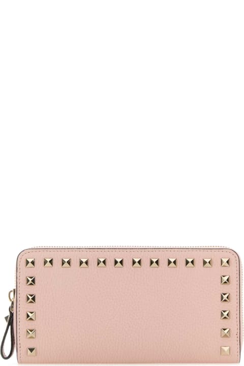 ウィメンズ Valentino Garavaniの財布 Valentino Garavani Pink Leather Wallet