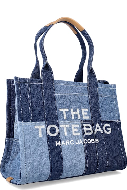 Homeware Marc Jacobs Marc Jacobs The Large Tote Patchwork Denim Bag