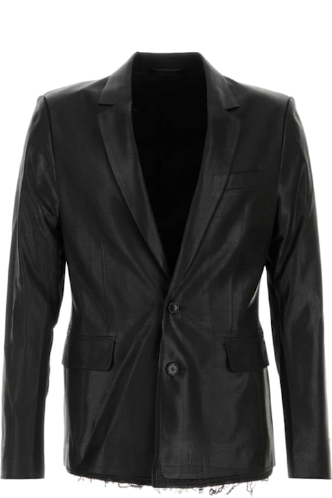 Diesel for Kids Diesel Black Polyester Blend J-phoenix Blazer